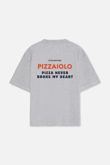 LITTLE BASTARD GREY PIZZAIOLO TEE