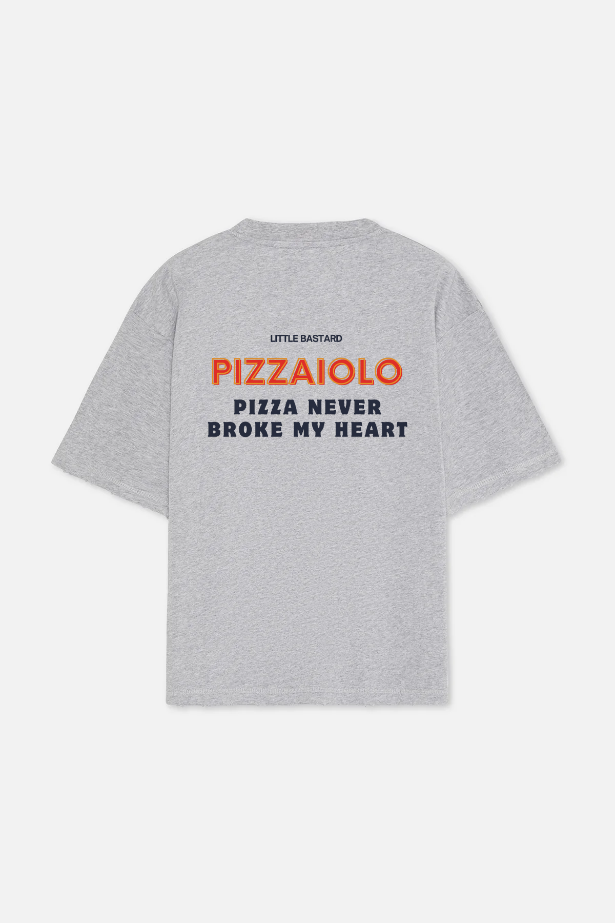 LITTLE BASTARD GREY PIZZAIOLO TEE