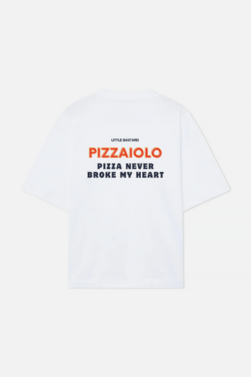 LITTLE BASTARD WHITE PIZZAIOLO TEE